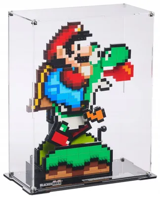 Produktbild von Blacked Brick Vitrine für LEGO® 71438 Super Mario World – Mario & Yoshi