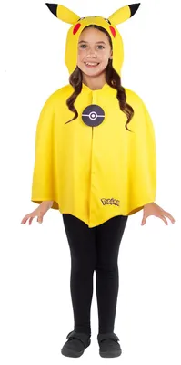 Pokémon Pikachu Cape Kostüm, Unisex, 3-7 Jahre