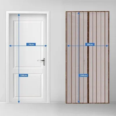 Immagine prodotto di Zanzariera magnetica per porte e balconi in legno, metallo e alluminio