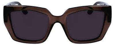 Imagen del producto de Gafas de sol para mujer Karl Lagerfeld KL6143S, color gris, con medidas 53/20/145
