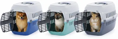 Produktbild von Flamingo Transportbox für kleine Hunde und Katzen – 32 x 49 x 29,5 cm – 3 Farben
