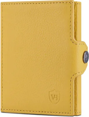Produktbild von Slim Wallet mit RFID Schutz aus Echtleder, Kartenetui mit Scheinfach, Mini Geldbörse für Herren & Damen, Kompaktes Kreditkartenetui