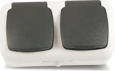 Produktbild von Feuchtraum-Doppelsteckdose W11-B321