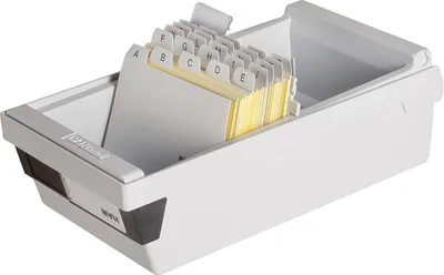 Produktbild von HAN Karteikasten 967-11 DIN A7 quer max. 800Karten PS lichtgrau