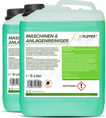 Produktbild von Flotex Maschinen & Anlagenreiniger Konzentrat, 2 x 5L Gegen Öl, Fett und Ruß
