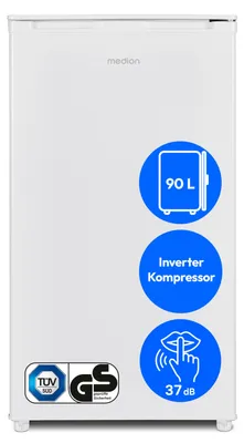 Produktbild von MEDION Kühlschrank mit Gefrierfach 90 Liter - MD370033 - Weiß
