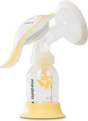 Produktbild von Medela Harmony Manual Breast Pump - Compact Swiss design featuring PersonalFit Flex shields and Medela 2-Phase Expression technology Manuelle Pumpe