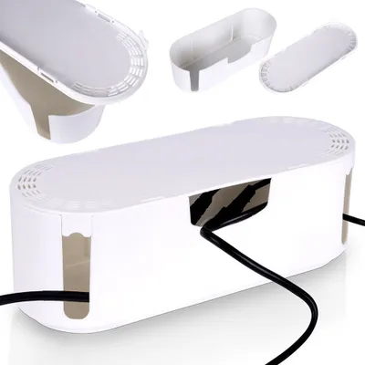 Produktbild von Vilde Kabelbox Kabelhalter Kabeldose Kabelbehälter weiß