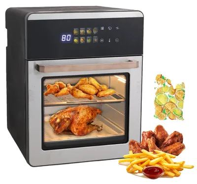 Obrázek produktu pro Fritovací trouba s horkým vzduchem, objem 20 litrů, ovládání dotykovým displejem, kapacita 20 litrů