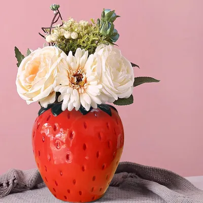 Immagine prodotto di Vaso in Vetroceramica a forma di fragola