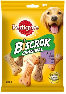 Produktbild von Pedigree Biscrok, Keks, Hund, Universal, Rind, Huhn, Lamm, 200 g