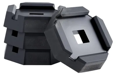 Produktbild von VEVOR Wohnmobil Nivellierpads, 9 Zoll runde Standfüße, dauerhaft befestigte Stabilisatoren für Wagenheber, Gummiwagenheberpads, 5000 lbs Tragfähigkeit pro Wohnmobil-Wagenheberpad, 5. Räder, Reisemobile, Klasse A/C Wohnmobile (4er-Pack), 4-c, 5,5-Zoll Lenkmetallfüße (ohne Wagenheberfüße)