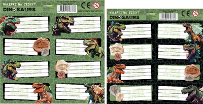 Produktbild von Dinosaurier Notizbuch Aufkleber 20 Derform