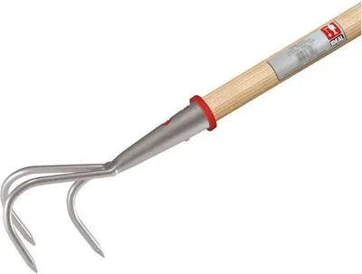 Produktbild von IDEAL Grubber mit 3 Zinken, 100 mm Arbeitsbreite, 140 cm Stiellänge, Modell 66890001