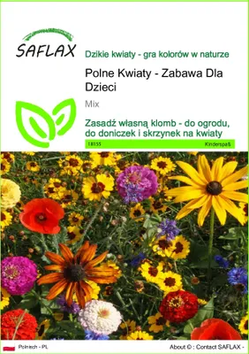 Zdjęcie produktu dla SAFLAX - Polne Kwiaty - Zabawa Dla Dzieci - 1000 Nasiona - Mix