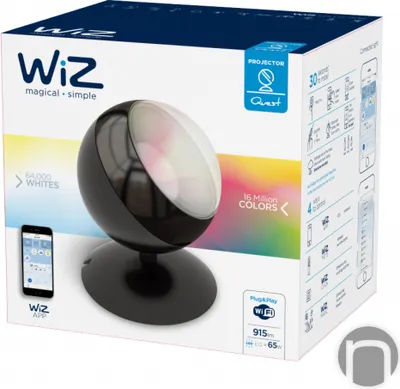 Produktbild von WiZ QUEST Smart Home Leuchte mit Farbwechsel und einstellbaren Weißtönen, Schwarz, 13W