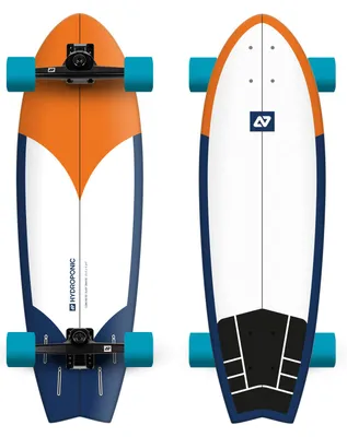 Produktbild von Hydroponic Complete Surfskate Komplettboard Orange/Navy Longboard Skateboard
