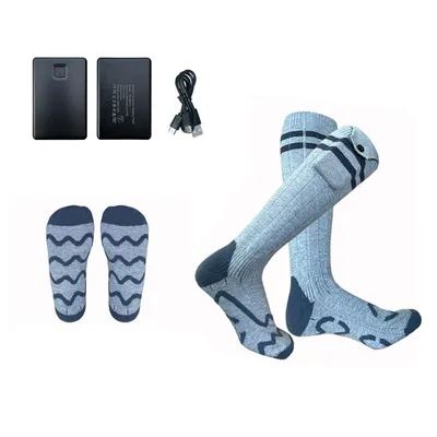 Produktbild von Beheizbare Socken,Socken Beheizte,5000mAh Lange Akkulaufzeit, 4 Heizstufen mit APP-Steuerung,für Wandern, Ski, Camping & Jagd