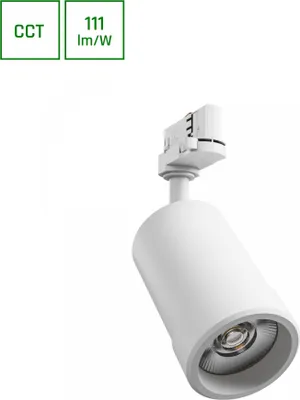 Produktbild von PAVA BASIC LED Stromschienenstrahler 3-Phasen 20W 20/45° CCT Weiß