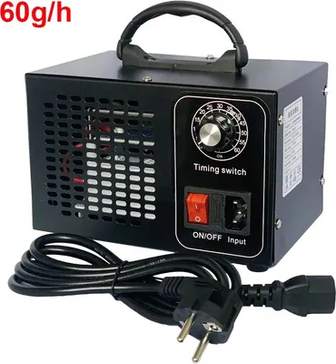Obrázok produktu pre Generátor ozónu, výkon 60 g/h, prenosný dizajn, 220 V 60 g čierny