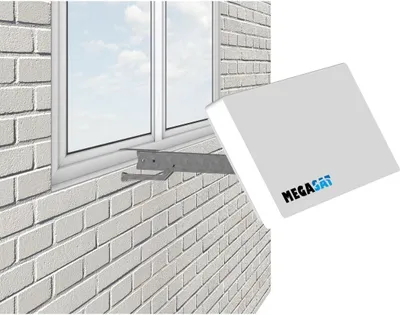 Obrázok produktu pre Megasat D1, 10,7 - 12,75 GHz, 1100 - 2150 MHz, 950 - 1950 MHz, 33 dBi, Horizontálna/vertikálna polarizácia, Biela