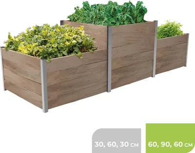 Produktbild von BioGreen 3m² Hochbeet ErnteMAXX in Siegerpodestform erhältlich in 2 Höhen