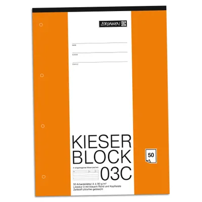 Immagine prodotto di BRUNNEN 1042923 KIESER pad A4 KIESER 07 0003 C, Lin. 3