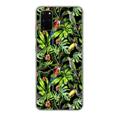 Produktbild von MuchoWow® Handyhülle Schutzhülle Hülle für Samsung Galaxy S20 Plus Vögel - Tropisch - Muster Silikon Softcase Handy Hülle - Hartschale