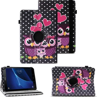 Produktbild von Tablet Hülle für Samsung Galaxy Tab A6 10.1 2016 360° Drehbar Case Cover SchutzFarben:Motiv 4