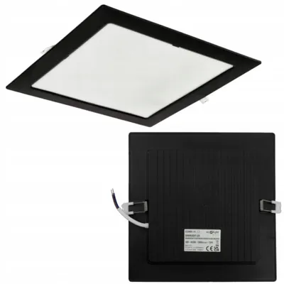 Immagine prodotto di Apparecchio da incasso quadrato nero 22 cm da incasso LED 18W Ecolight EC20469