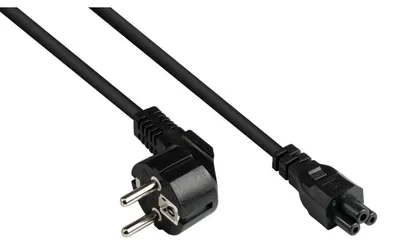 Zdjęcie produktu dla Alcasa P0105-S018, 1,8 m, Wtyczka zasilająca typu E+F, C5 panel, H05VV-F, 250 V, 2.5 A