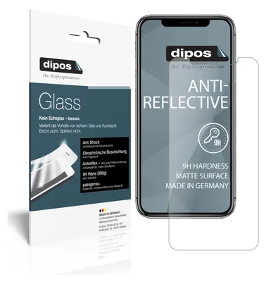 Zdjęcie produktu dla 2x folia ochronna do Apple iPhone 11 matowa - folia antywstrząsowa 9H dipos Glass szkło plastikowe