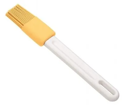 Obrázok produktu pre Tescoma 630290, Plochá kefa, Silikón, Plast, Biela, Žltá, 0 - 220 °C, DELÍCIA