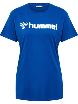 Produktbild von hummel  T-Shirt Regular Fit Stretch Rundhalsausschnitt Logo Größe: L
