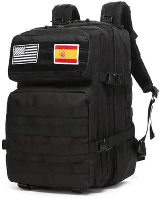 Productafbeelding van PromoHome® 50L rugzak voor buiten – waterafstotende rugzak voor dagelijks gebruik en wandelen, zwart