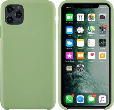 Produktbild von Apple iPhone 11 Pro Max Light Green Back cover case - Silicone