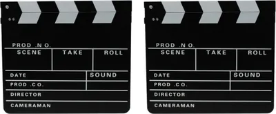 Produktbild von 2x Filmklappe Regieklappe Regie Film Hollywood Klappe 30x26cm