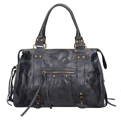 Image de Sac bandoulière pour femmes, en daim imprimé, avec bandoulière réglable. Fabriqué en Italie