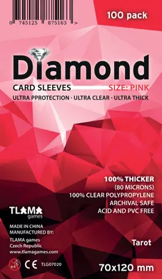 Image de Étuis pour cartes Diamond Pink : Tarot (70 x 120 mm)