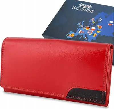 Obrázok produktu pre Veľká dámska kožená peňaženka s ochranou RFID BELTIMORE