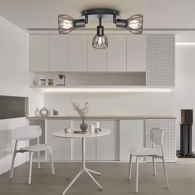 Produktbild von Deckenleuchten Deckenlampe 3 Flammig, Deckenstrahler E12,360°,Ohne Leuchtmittel