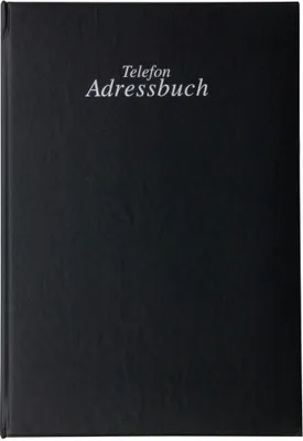 Produktbild von Telefon-Adress-Ringbuch, A-Z, 15 x 22 x 4 cm schwarz Ring-Mechanik