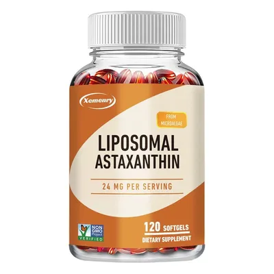Image de Astaxanthine liposomale 24 mg - avec phosphatidylcholine - Santé du cerveau et de la vision