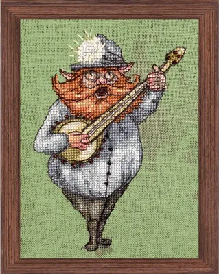 Produktbild von Nimue-Kreuzstich-Set „Der Kobold aus Deutschland“, Zählvorlage, 169-h08kv, 9,5 x 13,5 cm