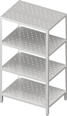 Produktbild von Regal mit gelochten, höhenverstellbaren Böden, 800x700x1800 mm, Selbstmontage