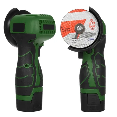Obrázek produktu pro Akumulátorová úhlová bruska 7000 ot/min Elektrická bruska Mini bruska s 2 ks 16,8V 2000mAh baterií a řezným kotoučem pro řezání leštěných cihel dřeva kamene oceli