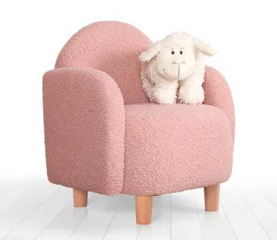 Produktbild von Hanah Home, Moylo- FLF1119, Rosa, Bistrostühle, 100% Fauxpelz