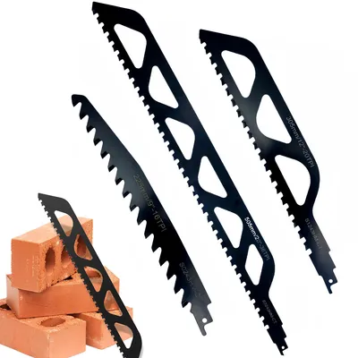 Produktbild von 3 Stück Spezial-Säbelsägeblatt, für Porenbeton, Ziegelstein und Fiber-Zement,305mm,225mm,505mm