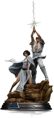 Produktbild von Star Wars Deluxe Art Scale Statue 1/10 Luke and Leia 41 cm