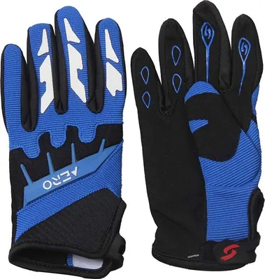 Produktbild von Motocross Handschuhe Kinder Moto Cross Downhill Mountainbike AERO Blau Größe S